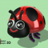Lady Bug Diva, Print in Place, No Supports image