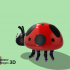 Lady Bug Diva, Print in Place, No Supports image
