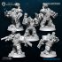 Space Dwarfs - Khazaroth Empire Iron Moles + 32mm Bases set image