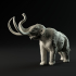 American Mastodon call 1-35 scale pre-supported prehistoric animal image