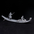 Mesopotamian Reed Boat with Fishermen - The Cradle image