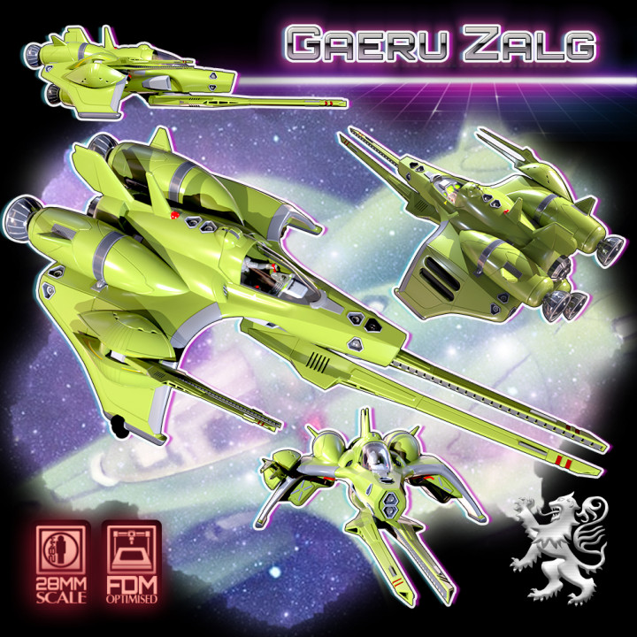 Gaeru Zalg Alien Starfighter's Cover