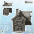 Medieval corner house with fireplace and round dormer (4) - Medieval Gothic Feudal Old Archaic Saga 28mm 15mm image