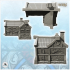 Medieval corner house with fireplace and round dormer (4) - Medieval Gothic Feudal Old Archaic Saga 28mm 15mm image