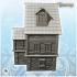 Large medieval half-timbered house with roof window (12)  - Medieval Gothic Feudal Old Archaic Saga 28mm 15mm image