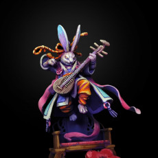 Picture of print of Rabbitfolk Musician - Shining Wave, Guanghan Court Bard (Pre-Supported)