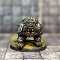 Picture of print of Warbear Dwarf Mount [PRE-SUPPORTED] Knight Armored