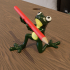 pen or pencil holder, frogs, froggy image
