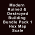 Modern Ruined Building Bundle Pack 1 Hex Map Scale image