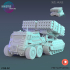 Mobile Rocket Launcher / Infantry Machine / Roving Vehicle / Alien War Construct / Steampunk Robot / Cosmic Invasion Army / Cyberpunk / Sci-Fi Encounter image