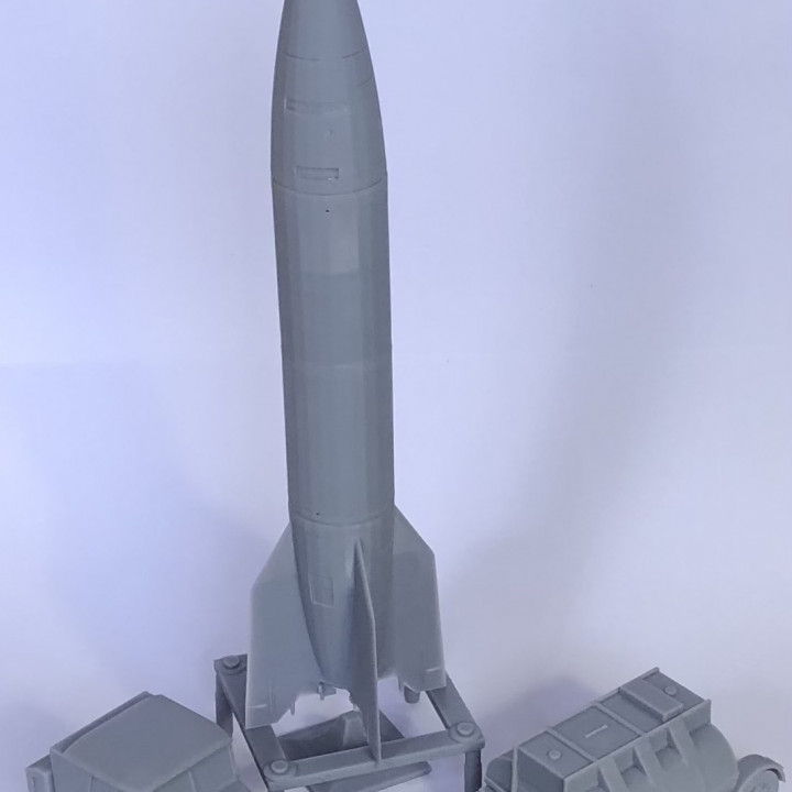 V2 Rocket with full Truck  and bunker entrance's Cover