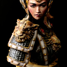Picture of print of 關嫣 Kwan Yen Bust With Helmet [presupported]