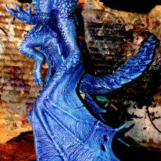 Picture of print of Legendary Chromatic Blue Dragon