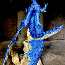 Picture of print of Legendary Chromatic Blue Dragon