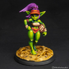 Picture of print of Knox the goblin Beachgoer