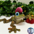 Articulated Punk Frog, cute, funny, flexy, toy image