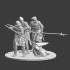Medieval soldiers with billhooks image
