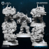Space Dwarfs - Kazaroth Empire Prospectors with 28mm mine bases set image