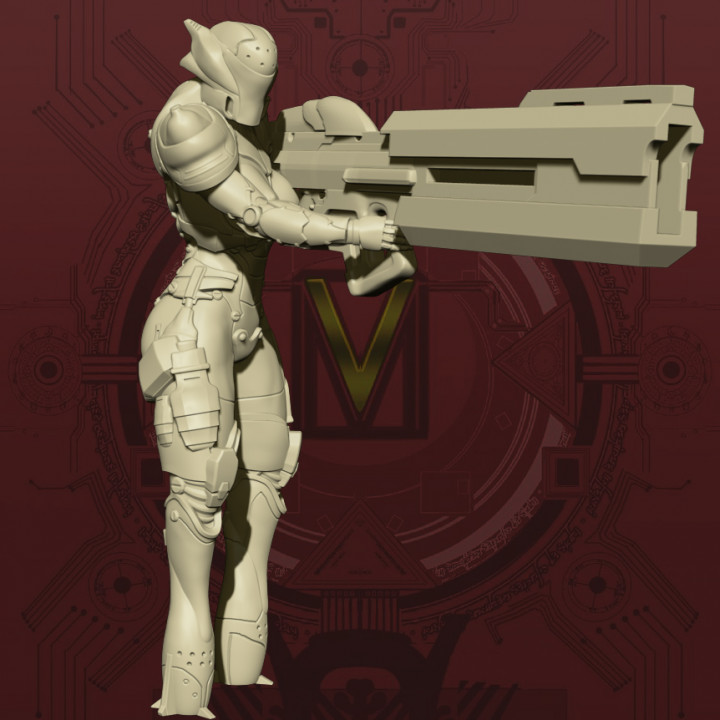[Centauri] Cyberite Infantry - Pulse Rifle Firing Pose's Cover