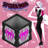 SPIDERMAN GWEN COMPLETE BOX, INTERCHANGEABLE WALLS, CEILING AND FLOOR LAMP image