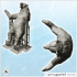 Wild bear on feet (1) - Animal Savage Nature Circus Scuplture High-detailed image