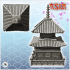 Eastern pagoda with access staircase, curved double roof and spike at the top (5) - Medieval Asia Feudal Asian Traditionnal Ninja Oriental image