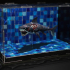 Zombie Shark diorama - presupported print image