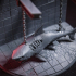 Zombie Shark diorama - presupported image