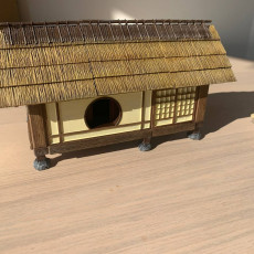 Picture of print of Japanese Farmer Village House #5 (assembly guide included)