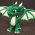 PRINT-IN-PLACE CUTE FLEXI WESTERN DRAGON ARTICULATED print image