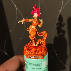Picture of print of Female Ifrit / Fire Genasi - Yasmine the Ifrit / Efreeti ( Female Fire Genasi / Ifrit / Efreeti Caster)