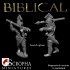 Mycenaean javelinmen Biblical image