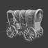Medieval transport wagon - with half cover image