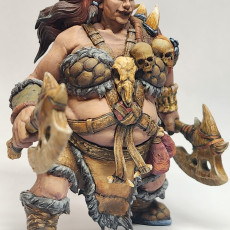 Picture of print of Big barbarian females set 6 miniatures 32mm pre-supported