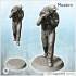 Modern industrial worker carrying a bag of raw material (2) - Modern WW2 WW1 World War Diaroma Wargaming RPG Mini Hobby image