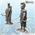 Observation archer commander with full armor and helmet (23) - Medieval RPG D&D Gothic Feudal Old Archaic Saga 28mm 15mm image