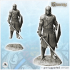 Medieval warrior in armor with shield, sword and helmet (33) - Medieval RPG D&D Gothic Feudal Old Archaic Saga 28mm 15mm image