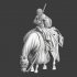 Mounted medieval Knight Praying image
