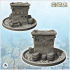 Medieval house on pedestal with flat roof and exterior accessories (5) - Medieval Fantasy Magic Feudal Old Archaic Saga 28mm 15mm image