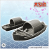 Set of two smapan asians traditionnals boats - Asian Asia Oriental Angkor Ninja Traditionnal image