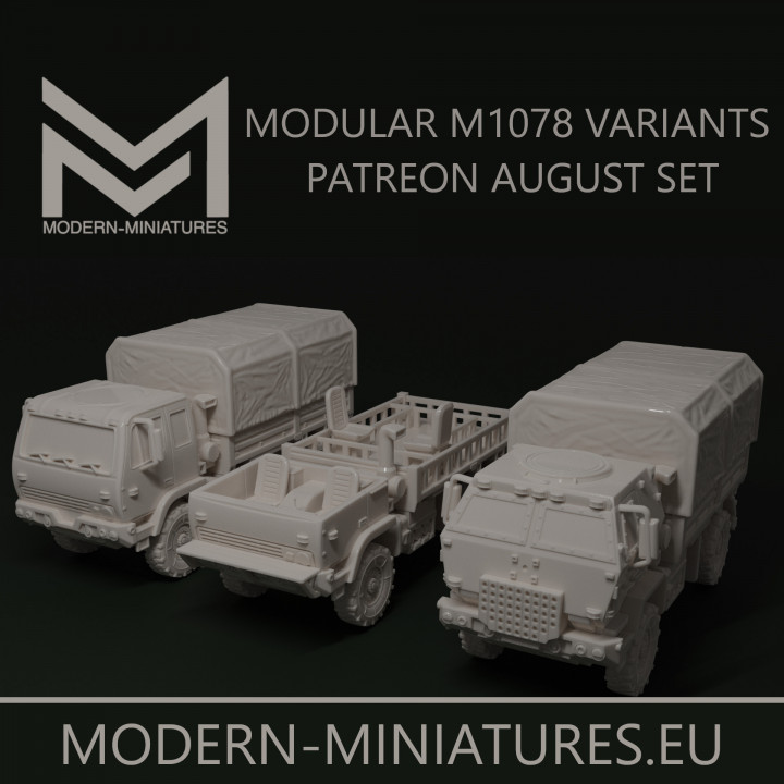 Modular M1078 Militray Truck August Patreon Release's Cover