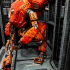 A Robot and His Big Robot 100mm print image