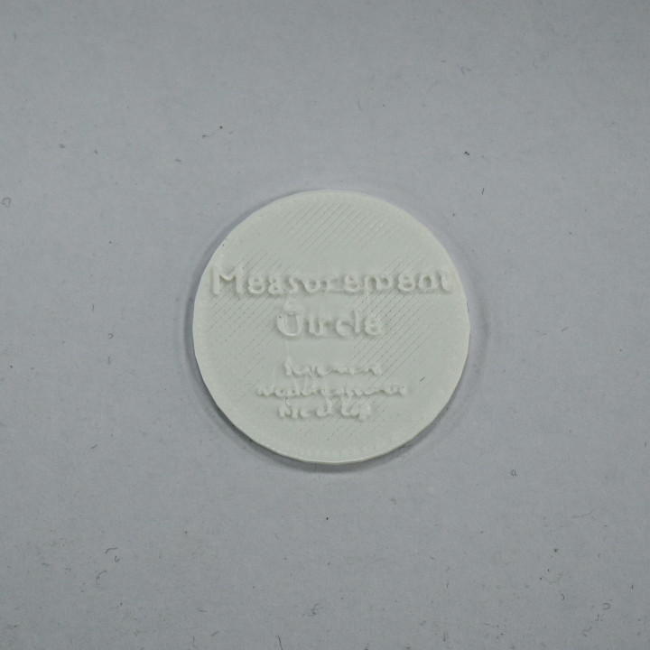 Measuring Circle for bottle cap's Cover