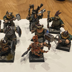 Picture of print of Dwarven treasure hunter warband