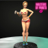 FITNESS GIRL - GIA - SFW AND NSFW - EROTIC MINIATURE 75 MM SCALE image