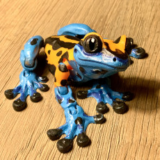 Picture of print of Tree Frog, Articulated fidget, Print-In-Place Body, Snap-Fit Head, Cute Flexi