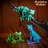 Tree Frog, Articulated fidget, Print-In-Place Body, Snap-Fit Head, Cute Flexi image