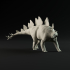 Stegosaurus walking 1-35 scale pre-supported dinosaur image