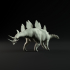 Stegosaurus walking 1-35 scale pre-supported dinosaur image