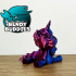 Unicorn Unimi / Horned Creature Articulated / Print-in-Place Fable Horse / Cute Beast / Fantasy World Encounter image
